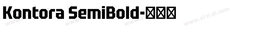 Kontora SemiBold字体转换 Kontora SemiBold字体转换